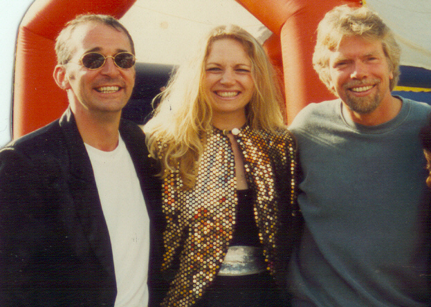 With Richard Branson at a Virgin party With Richard Branson at a Virgin party